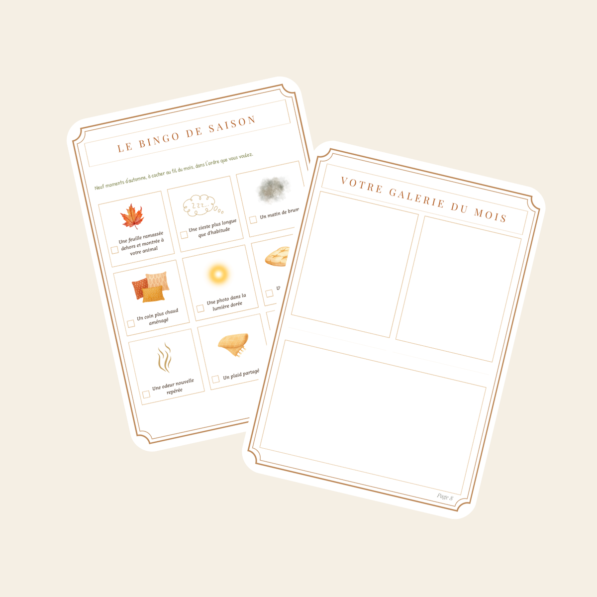 Carnet n°1 – Sous les feuilles rousses
